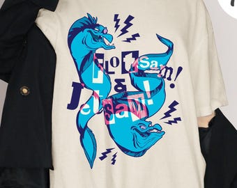 Retro 90er Jahre die kleine Meerjungfrau Strandgut T-Shirt, die kleine Meerjungfrau Film, Algen Porträt Design, magisches Königreich Geschenk