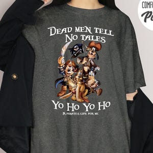 Comfort Colors Pirates Of The Caribbean Hohoho Shirt, Mickey Caribbean Shirt, Mickey and Friend T-shirt
