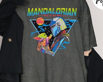 Mandalorian Grogu Shirt, Dies ist der Weg Mandalorian Shirt, Star Wars Shirt, Familie 2025 T-Shirt, Magic Kingdom Geschenk