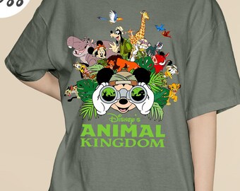 Camisa Safari Mickey y sus amigos Comfort Colors®, Camisa Safari Mode, Camisa Safari Animal Kingdom, Camisa Safari Mickey