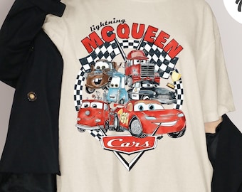 Shirt Pixar Lightning McQueen, shirt Cars Friends, shirt familie-uitje, shirt Pixar Mater, cadeau Magic Kingdom