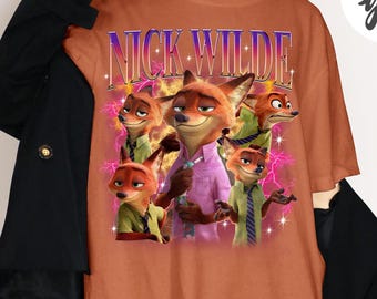 Zootopia Nick Wilde Shirt, Judy Hopps and Nick Wilde T-shirt, Zootopia 2 2025, Family Trip 2025