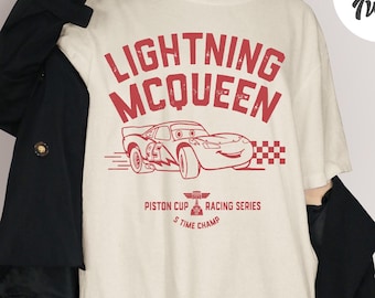 Camisetas de Rayo McQueen de Cars en la carretera, sudadera de la película Cars de McQueen, camiseta de la Reina de McQueen con el personaje de Cars