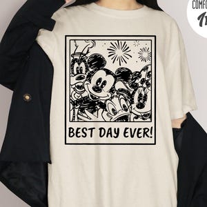 Mickey and Friends Polaroid Shirts, Magical Shirt, Mickey Characters Tee, Mouse Head Tee, Magic Kingdom Gift