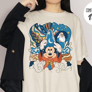 Fantasia Mickey Mouse Sorcerer’s Apprentice Comfort Colors® Shirt, Hollywood Studios, Family Vacation Tee