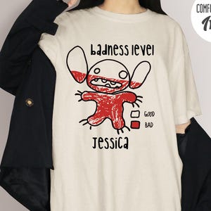Stitch This Is Your Badness Level Shirts, Lilo and Stitch Shirts, Funny Stitch Shirt, Magic Kingdom Gift