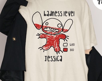 Stitch This Is Your Badness Level Shirts, Lilo and Stitch Shirts, Funny Stitch Shirt, Magic Kingdom Gift