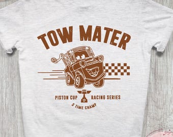 Tow Mater Bilar på vägen T-shirts, Tow Mater Bilar Pixar-filmen, Bilar Tecknad Tow Mater T-shirt, Cars Land T-shirt
