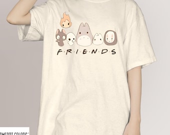 Vintage My Neighbor Totoro Friends Shirt | Studio Ghibli Anime Tee | Totoro T-shirt | Anime t-shirt | Spirited Away Shirt
