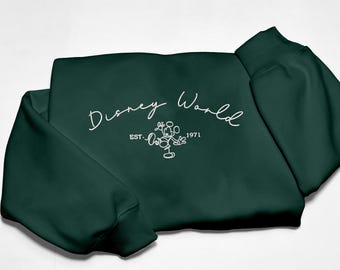 Sudadera bordada Mickey Est. 1971 Camiseta Mickey y sus amigos Regalo del Reino Mágico