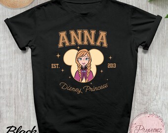Princess Anna Est 2013 Shirt, Frozen Shirt, Frozen Anna Shirt, Princess Anna Shirt, Mickey Ears Tee, Frozen Characters, Princess Shirts