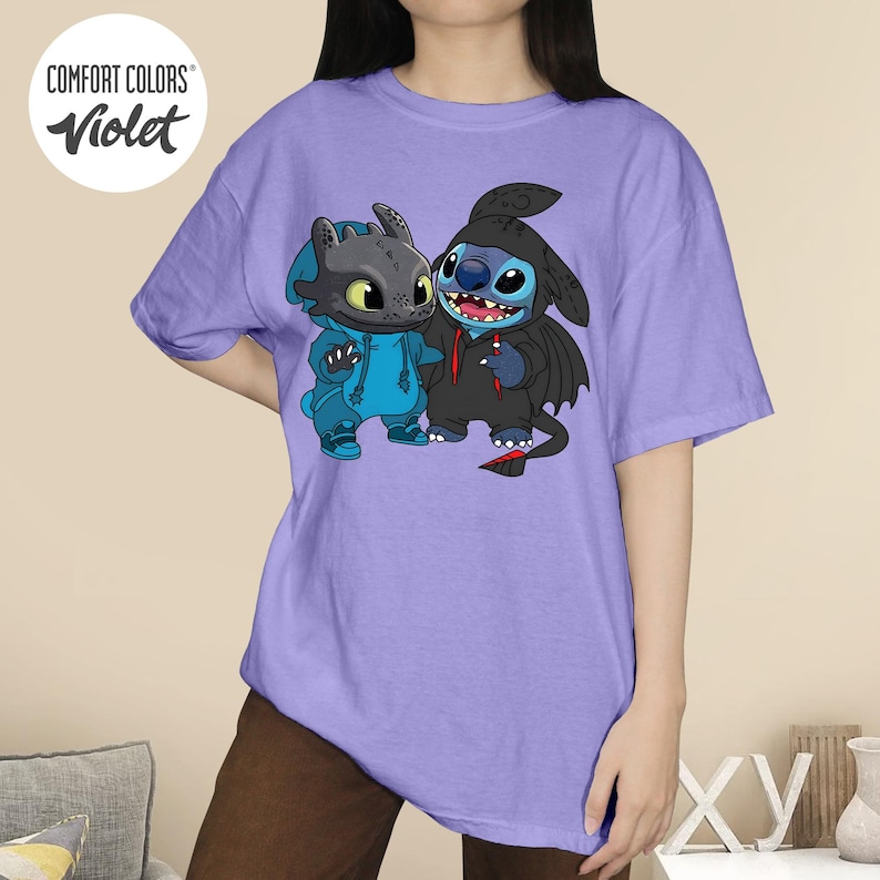 Stitch and Toothless Stay Different Stay Weird Shirt, How to Train Your ...