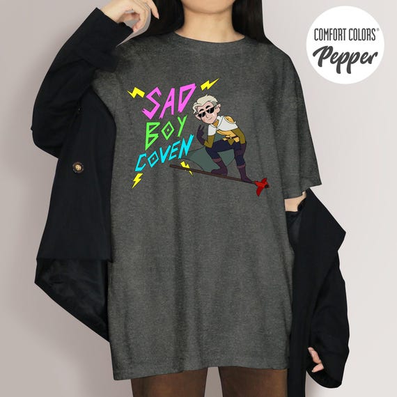 Sad Boy Coven Hunter Shirt, The Owl House Tshirt, The Owl House Hunter cosplay Shirt, Hexside School Of Magic And Demonics Shirt