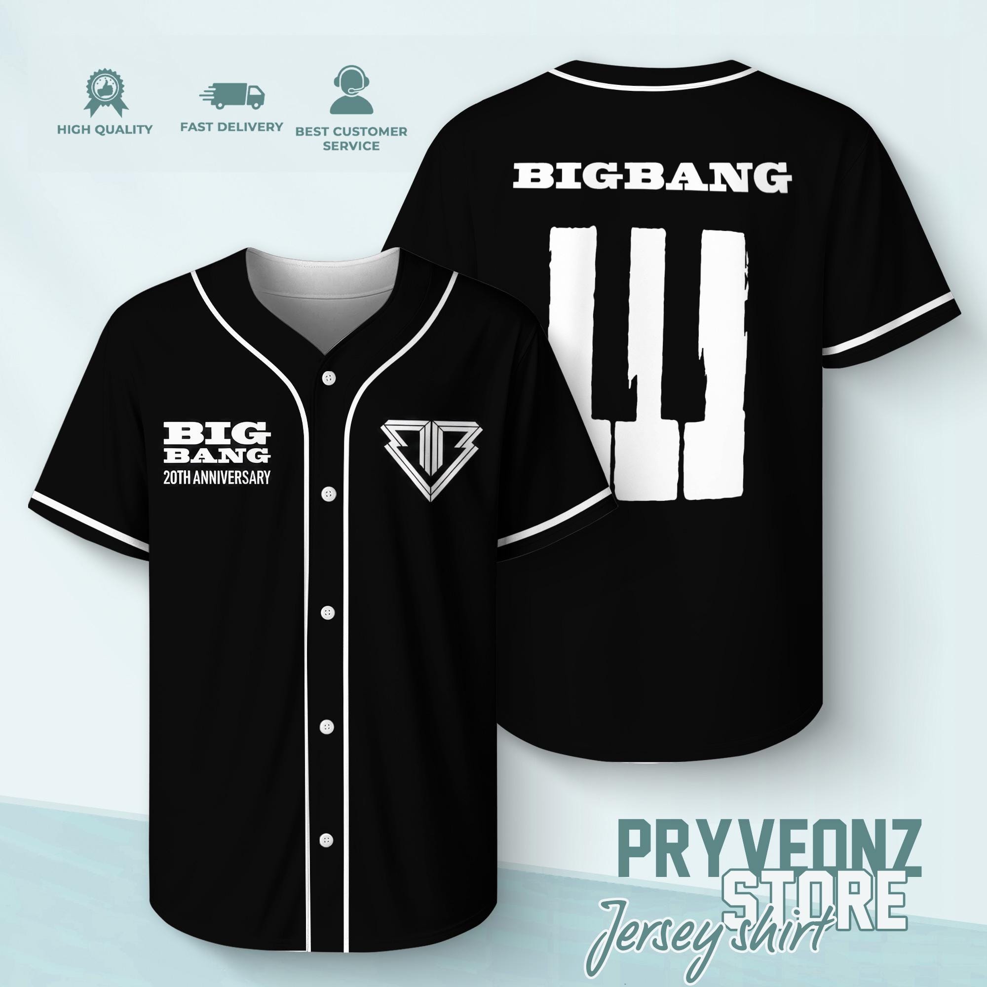 Bigbang Baseball Jersey - Etsy
