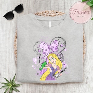 Princess Rapunzel Watercolors Shirt Magical Castle Minnie Rapunzel Shirt Princess Magic Kingdom Tee