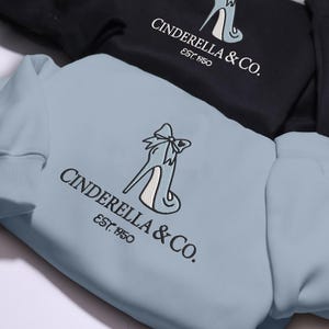 Cinderella and Co EST 1950 geborduurd sweatshirt prinses Assepoester cadeau