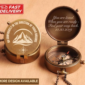First Communion Gifts for Boys,Confirmation Gifts,Baptism Gifts, Godfather Godmother Gifts,Christening Gifts for Godson,Personalized Compass