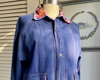 Cotton Denim Hooded Jacket - Etsy