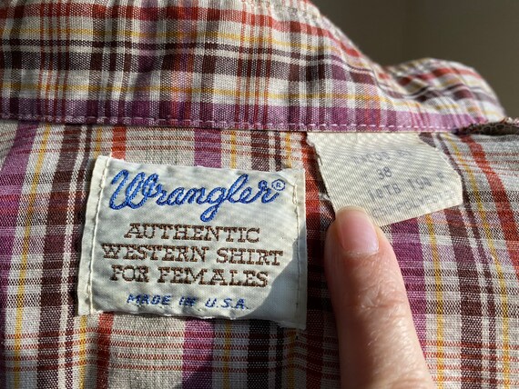 Vintage Women’s Wrangler Pearl Snap shirt - image 6