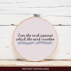 I Am The Rock Cross Stitch Pattern