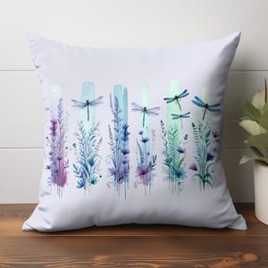dragonflies png floral watercolor brushstroke png design watercolor dragonfly floral purple teal brushstroke png for shirt png for pillow png for mug brush stroke png svg