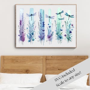 dragonflies png floral watercolor brushstroke png design watercolor dragonfly floral purple teal brushstroke png for shirt png for pillow png for mug brush stroke png svg