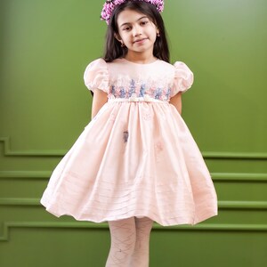 Pink Puff Sleeve Dress
