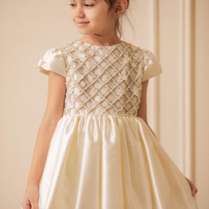 Cream Color Dress for Girls