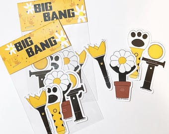 BigBang Lightsticks Stickers, GDragon, Cute Planner Stickers, Fun Home Decor, Gift Ideas for Kids, Art Supplies, Scrapbooking