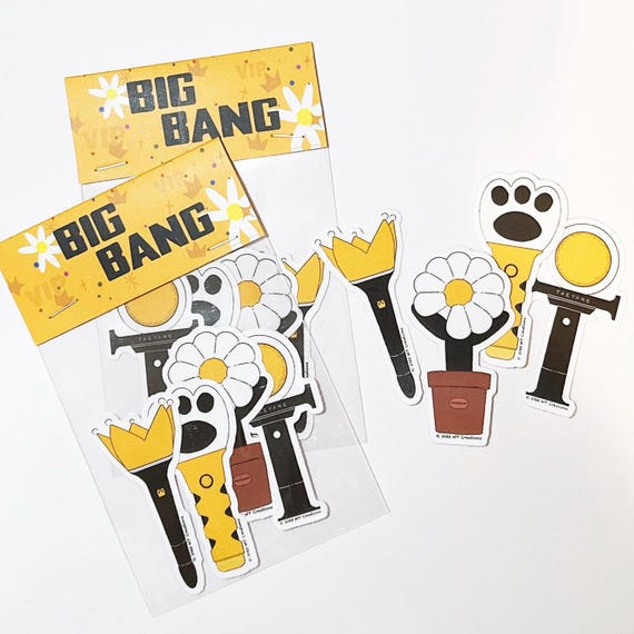 Bigbang Lightsticks Stickers, Gdragon, Cute Planner Stickers, Fun