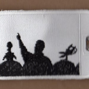 MST3K Silhouette Embroidered Luggage Tag