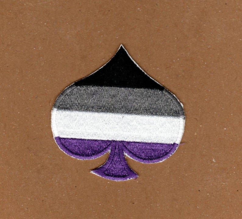 Asexual Flag Patch Spade