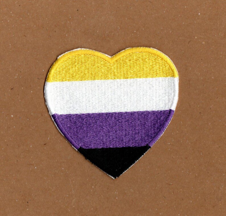 Patch drapeau non binaire Heart