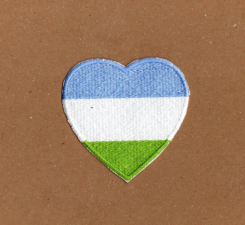 Écusson drapeau genderqueer Heart