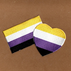 Niet-binaire vlagpatch