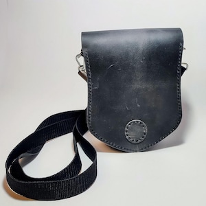 Sac en cuir CRAZY HORSE, cousu main, sac fait main, sac en cuir