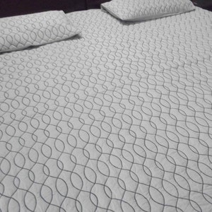 Grey Coverlet Queen Coverlet King Coverlet Bedspreads Bed Quilt Cotton Coverlet Designer Quilts Full Size Quilt Twin Bedding Set