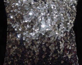 Silver Sequin Throw Pillow: Glittery Home Decor Accent (18x18 Inch)