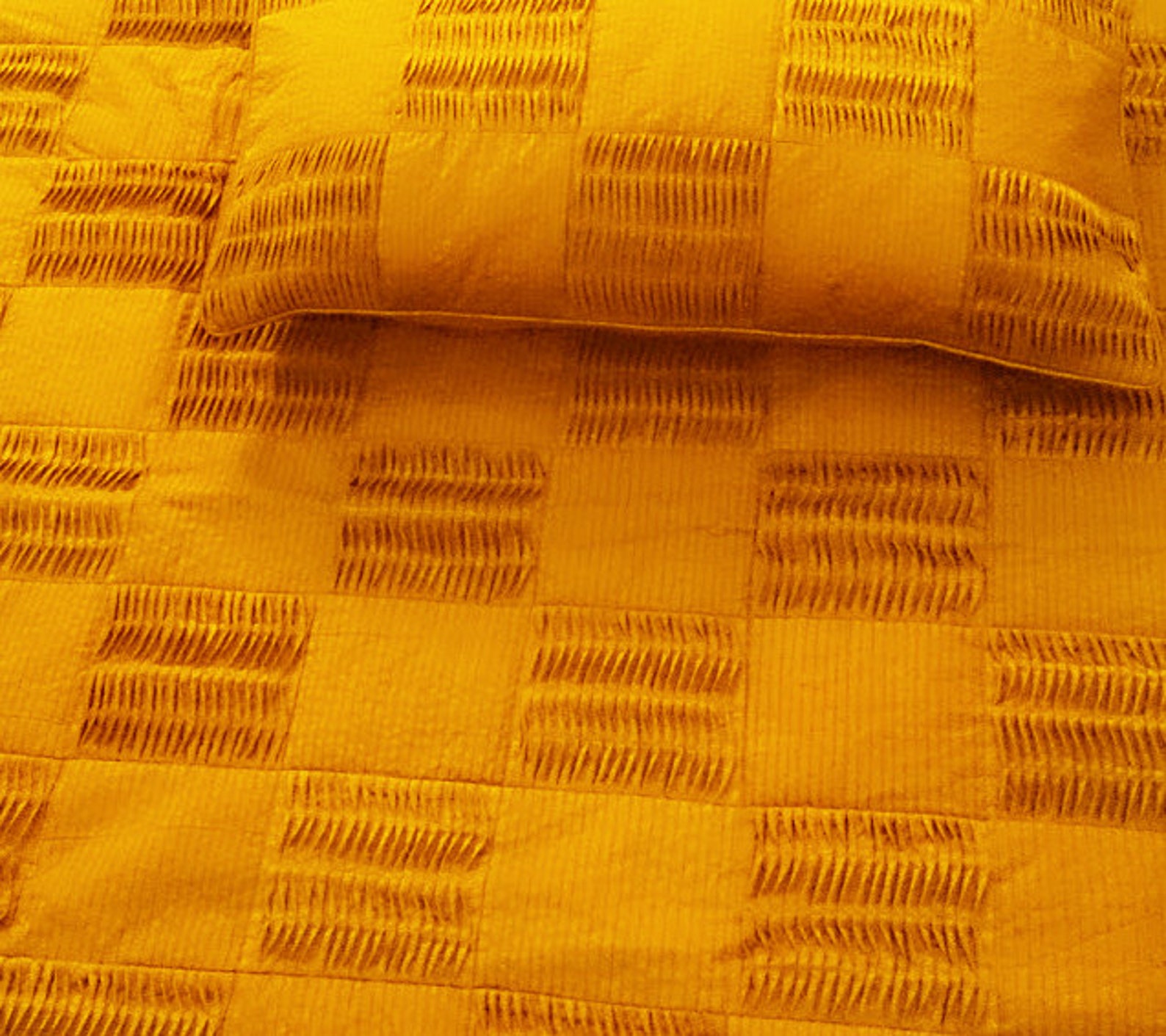Mustard Yellow Quilt Yellow Decor Bedding King Quilt Vintage Etsy