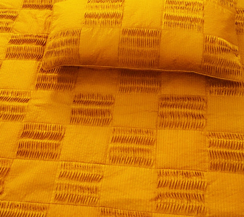 Mustard Yellow Quilt Yellow Decor Bedding King Quilt Vintage Etsy