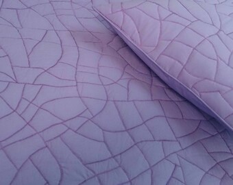 Purple Abstract Cotton Quilt Bedspread - King Size Bedding