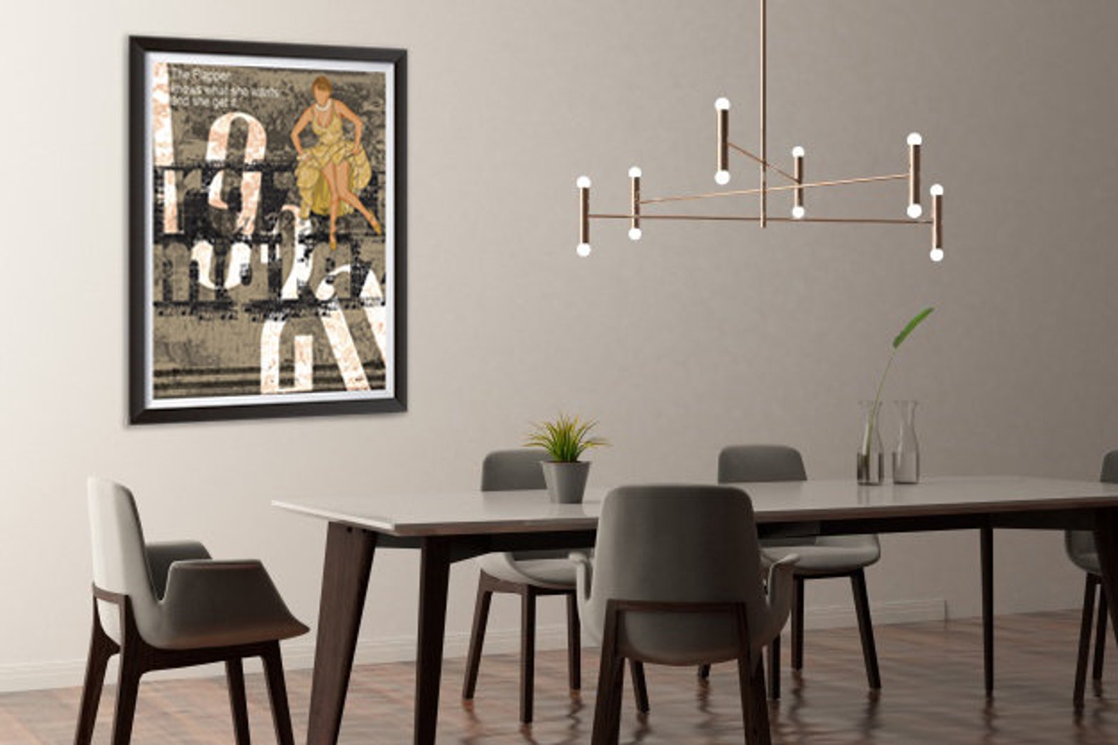 Great Gatsby Art Print Vintage Art Poster Large Wall Art Home Etsy