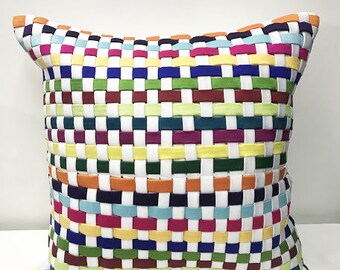 Color Block Cushion Throw Pillow Covers | Moroccan, Striped, and Geometric Patterns | Modern Home Decor | Scandinavian Style