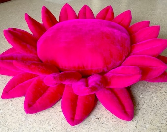 Zen Décor Meditation Cushion Pink Christmas Cushion Gift for Her Lotus flower Floor pillow Mindfulness Gift Decorative Pillow Diwali Gift