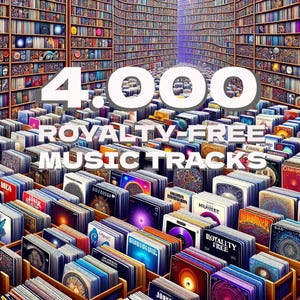 4.000 Royalty-Free Music tracks collection for creator
