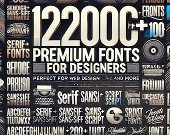Massive Collection of Over 120K Premium Fonts for All Your Creative Projects