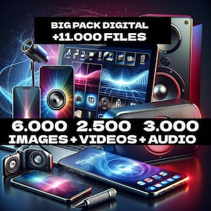 Digital Products Mega Bundle - Over 11,000 Files for Your Creative Projects