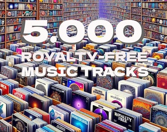 クリエイターのための5,000曲のロイヤリティフリー音楽トラックコレクション