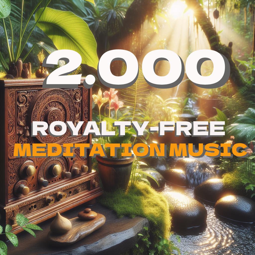 2.000 Royalty-Free Meditation Music tracks collection for creator
