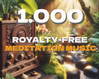 1.000 Royalty-Free Meditation Music tracks collection for creator